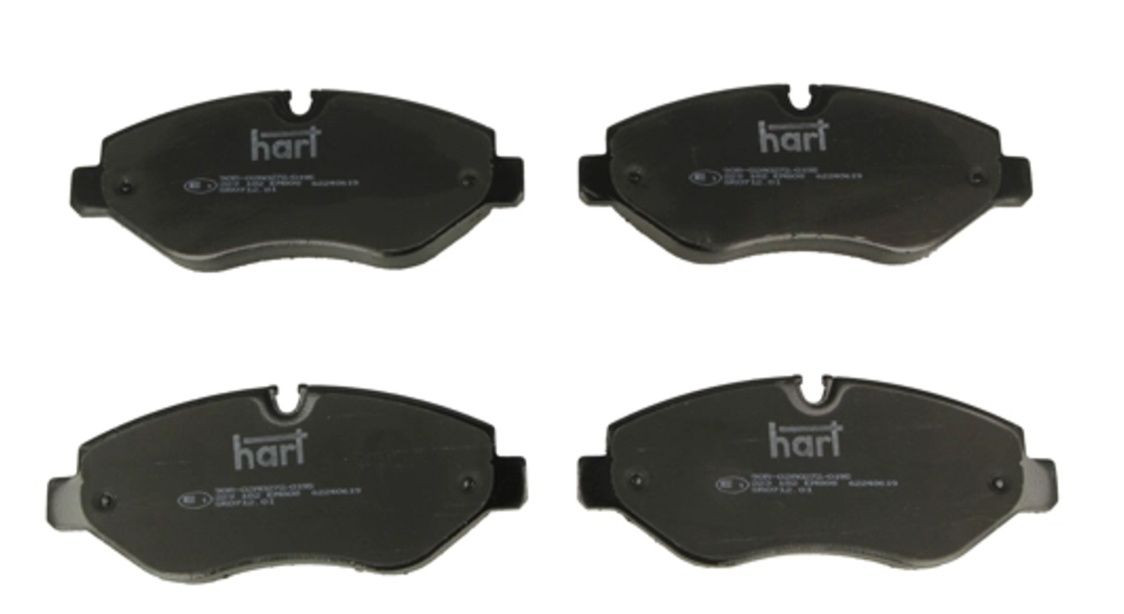 колод.торм. пер. MB Sprinter-VW Crafter 06-> однокат. Vito 447 (HART)