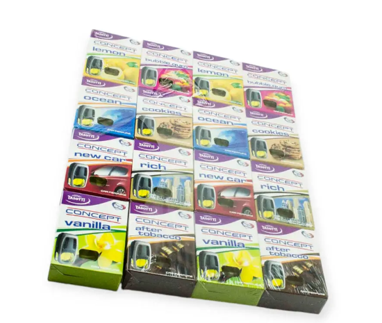 ароматизатор на обдув жидкий  8мл  TASOTTI Concept   MIX (планшет 16шт)