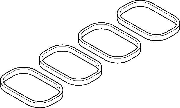 Комплект прокладок, впускний колектор