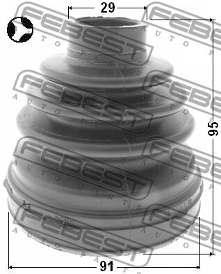 Пильовик приводу колеса