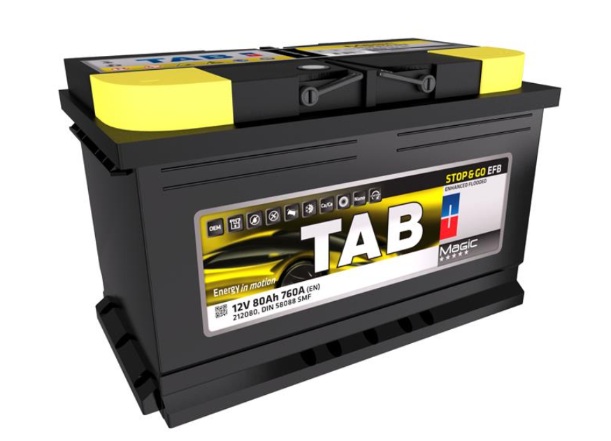 АКБ TAB Magic EFB, 80Ah, 760A EN, 315x175x190, B13, правый "+", EFB Аккумулятор (START-STOP)