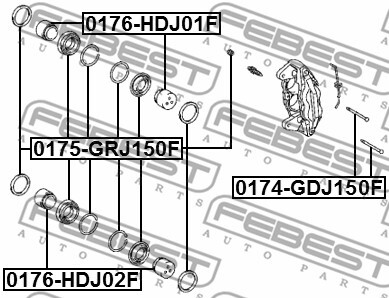 Элементы тормозного суппорта (Поршень)