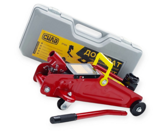 домкрат гидравл. подкатной 2 Т  135-335мм 7,2кг  (футляр) Сила