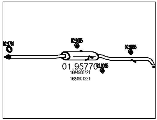 Задняя часть выхлопной системы