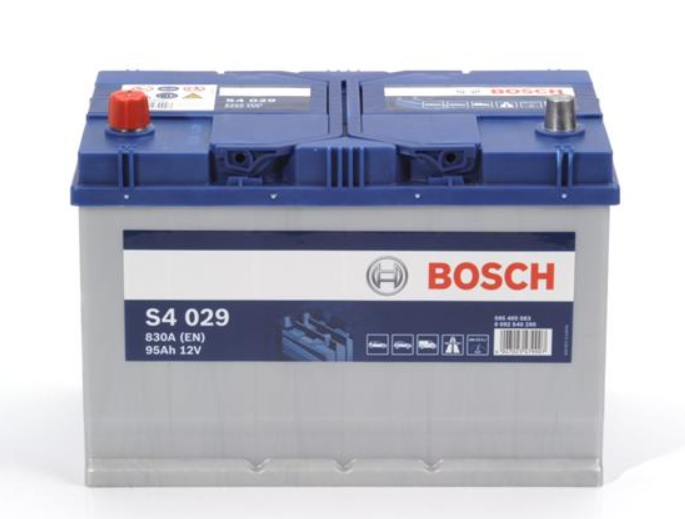 Аккумулятор Bosch (J) S4 Silver 95Ah, EN 830 левый "+" 306x173x225 (ДхШхВ) Japan
