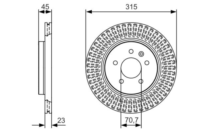 Гальмівний диск 0986479C46 - зображення 2