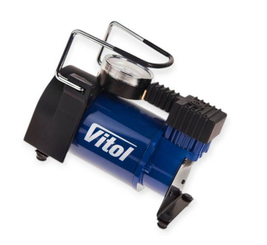 компрессор Vitol  10атм/ 37л/14А/1м шланг/прикур/сумка