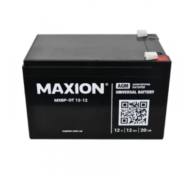 Аккумулятор 12V 12A SLA промышленный AGM MAXION