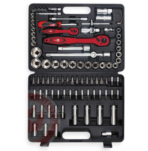 набор инструмента 1/2",1/4"   94 шт  с битами  Тайвань ET-6094 - зображення 2