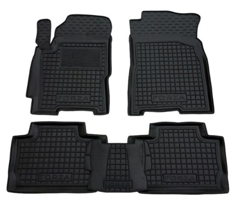 коврики салона ЗАЗ Forza 2011-2017 борт 2,5см, с перемычкой