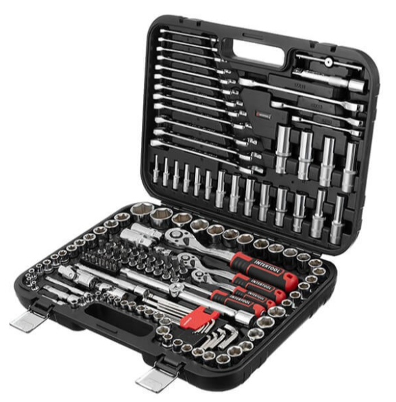 набор инструмента 1/2",1/4",3/8"  156 шт  с битами PROFI  Storm