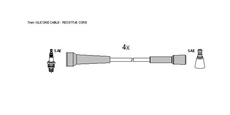 Комплект кабелiв запалювання