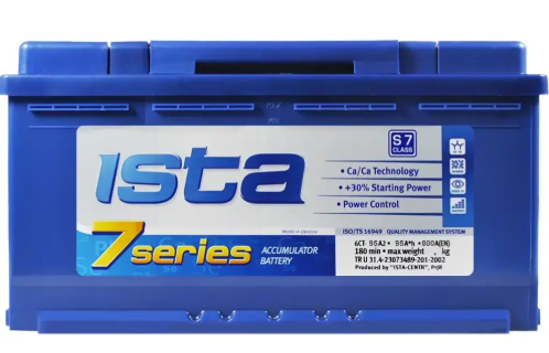 Аккумулятор ISTA  95Ач 800А А2 7 Series (L5) (0) Евро прав +