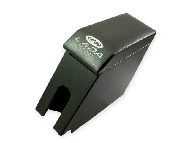 подлокотник ВАЗ 1117-1119 Калина, 2112  серый  с вышивкой (кожзам)