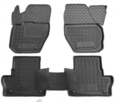 коврики салона Volvo XC60 2008-> Mod борт 2,5см, с перемычкой  "под заказ"