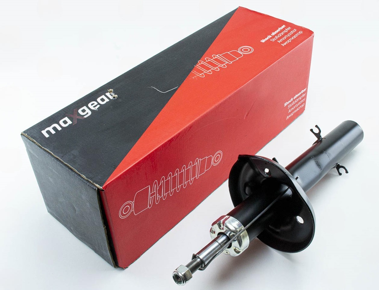 амортизатор пер. Skoda Octavia Tour (98-10), VW Golf IV  газ. (MAXGEAR)
