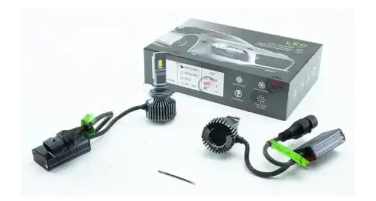 лампа LED H8/H9/H11/H16 12V-24V GA675 6500K радиатор+вентилятор+обманка GA675 H11(H8/H9/H16) LED - зображення 2