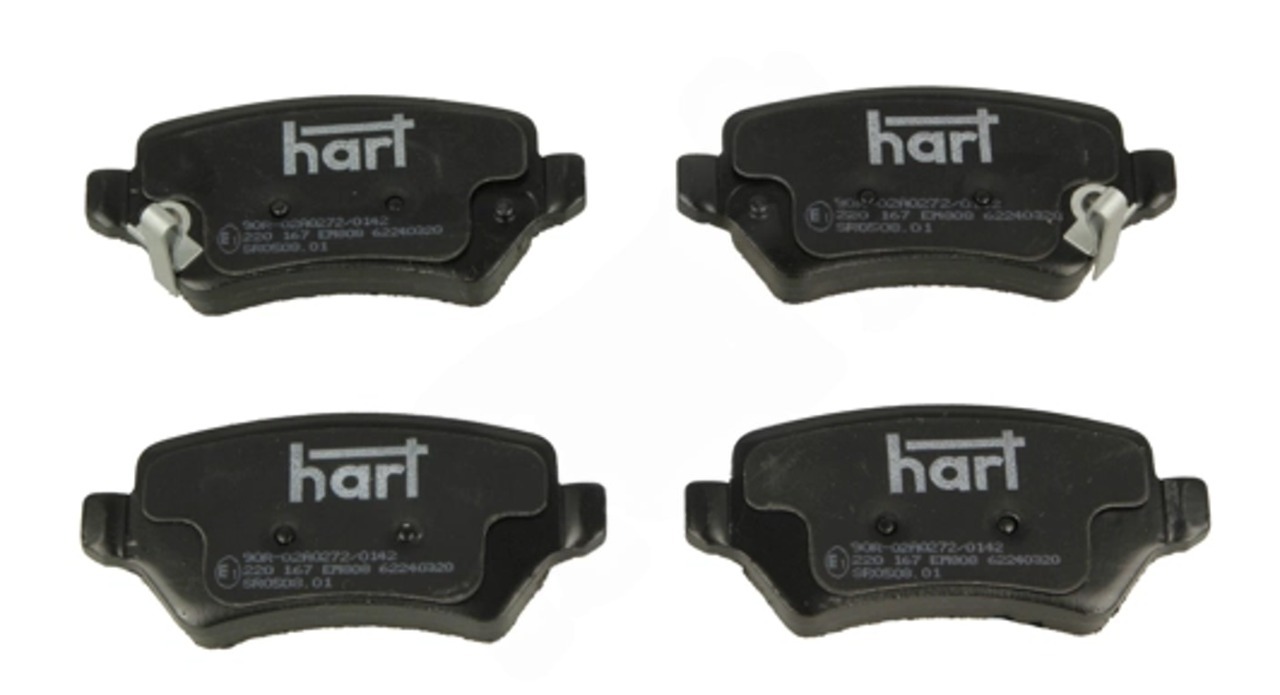 колод.торм. зад. Opel Astra G/H, Zafira A/B, Combo сист. TRW  (HART)