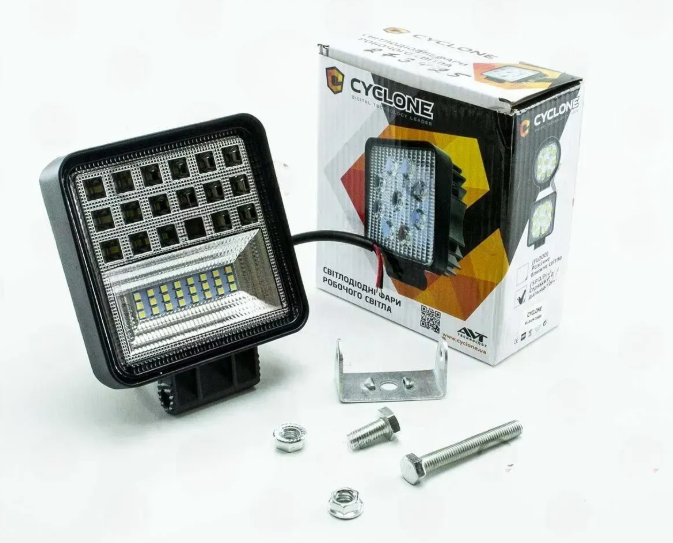 фара дополнительная LED 110х110х28 (Д/В/Ш) 42W комбинированный