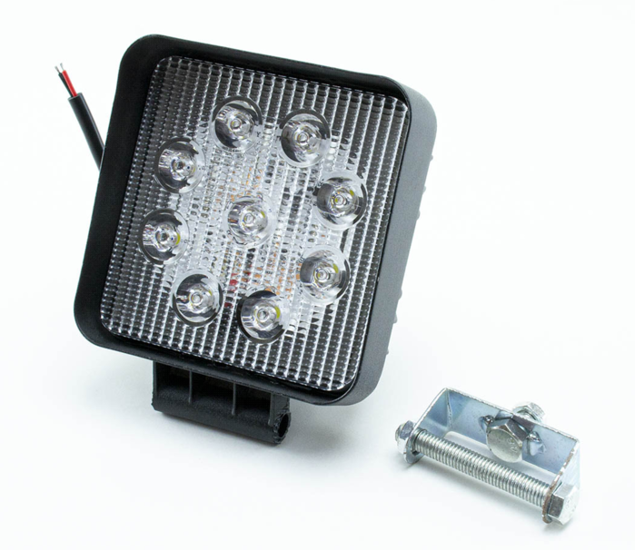 фара дополнительная LED 110х110х50 (Д/В/Ш) 27W дальний EPISTAR