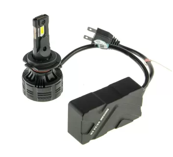 лампа LED H7 12V PL-03 65W 5000K 12000L радиатор+вентилятор PL-03 H7 Decker LED - зображення 2