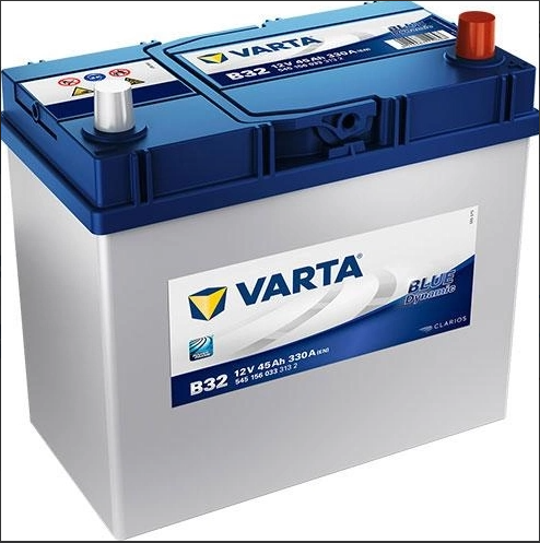 Аккумулятор VARTA  45Ач 330А Asia Blue Dynamic (B32) (0) правый + (2 года гар)