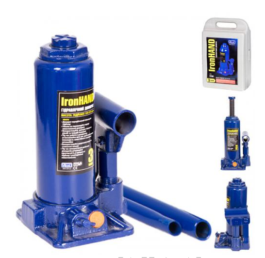 домкрат гидравл.  3Т  194-345мм  (футляр) Vitol ДБ-03006К - зображення 2