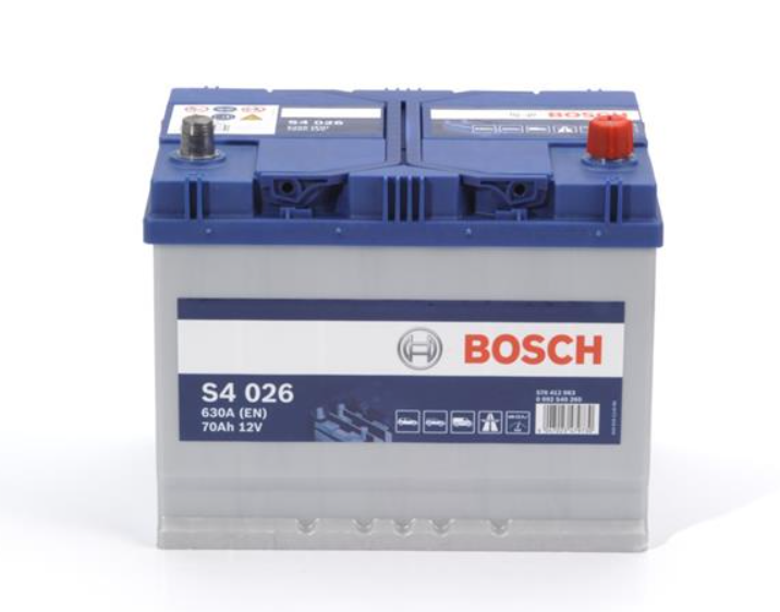 Аккумулятор BOSCH  70Ач 630А S4 ASIA (D26) (0) правый + (2 года гар)