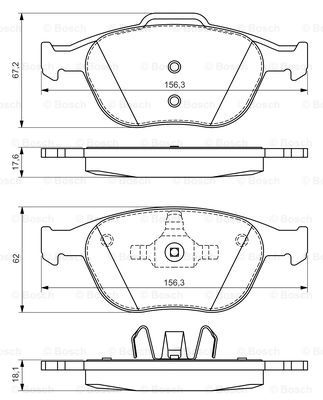 Гальмівні колодки дискові 0986424701 - зображення 7