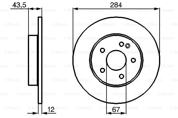 Гальмівний диск 0986478262 - зображення 5
