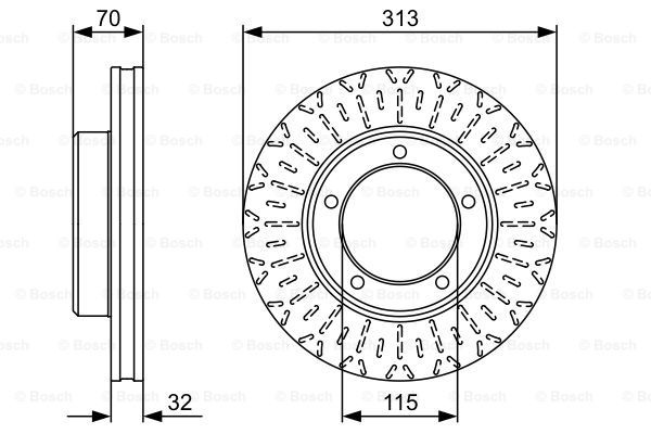 Гальмівний диск 0986479567 - зображення 5