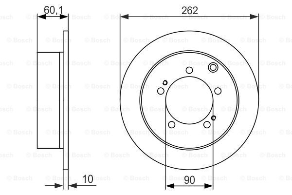 Гальмівний диск 0986479603 - зображення 5
