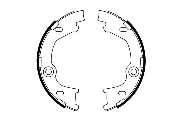 Гальмівні колодки барабанні