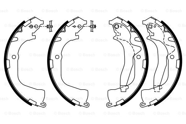 Гальмівні колодки барабанні
