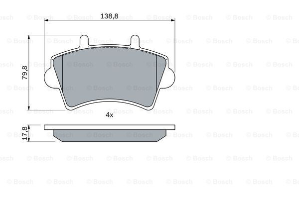 Гальмівні колодки дискові 0986494031 - зображення 7