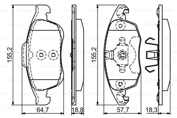 Гальмівні колодки дискові 0986494235 - зображення 7