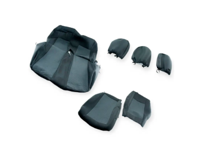 чехлы салона Mercedes Sprinter (1+2) 1995-2006 фургон "ткань" черные