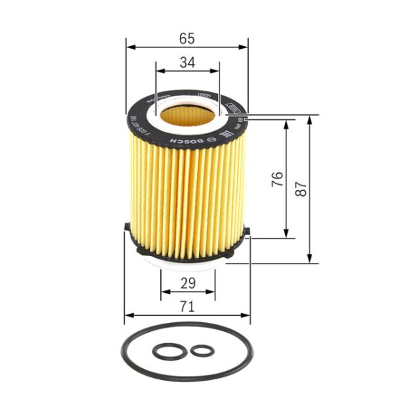 Масляний фільтр F 026 407 166 - зображення 2