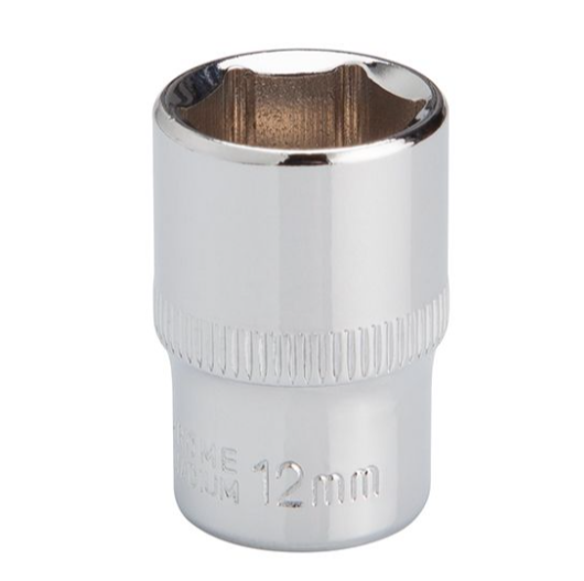 головка торцевая шестигранная 1/4" 13 мм CrV ET-0443 - зображення 2