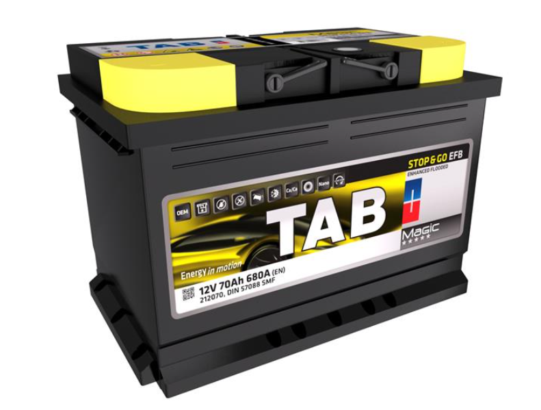 АКБ TAB Magic EFB, 70Ah, 680A EN, 278x175x190, B13, правый "+", EFB Аккумулятор (START-STOP)