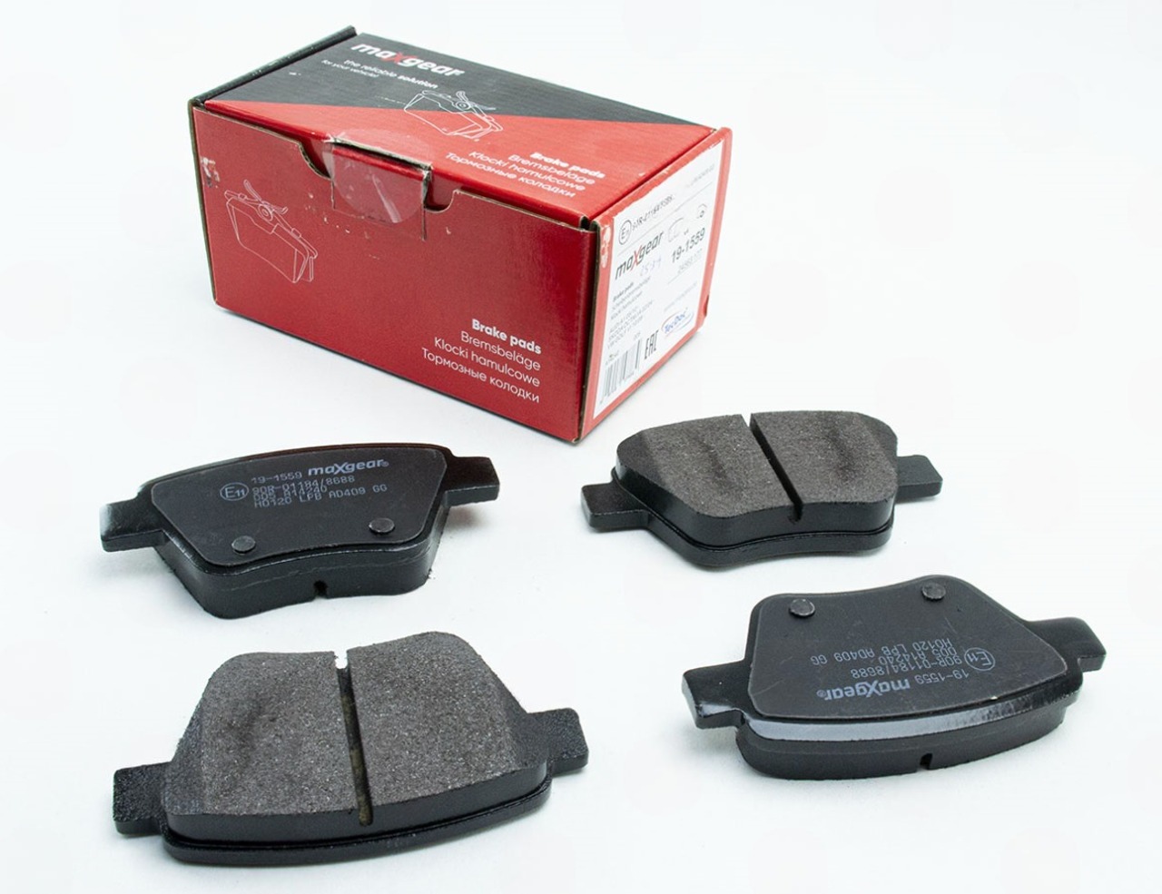 колод.торм. зад. Skoda Octavia A5 05->, VW Caddy 10->, Passat B7 USA (сист. Bosch)  (MAXGEAR)