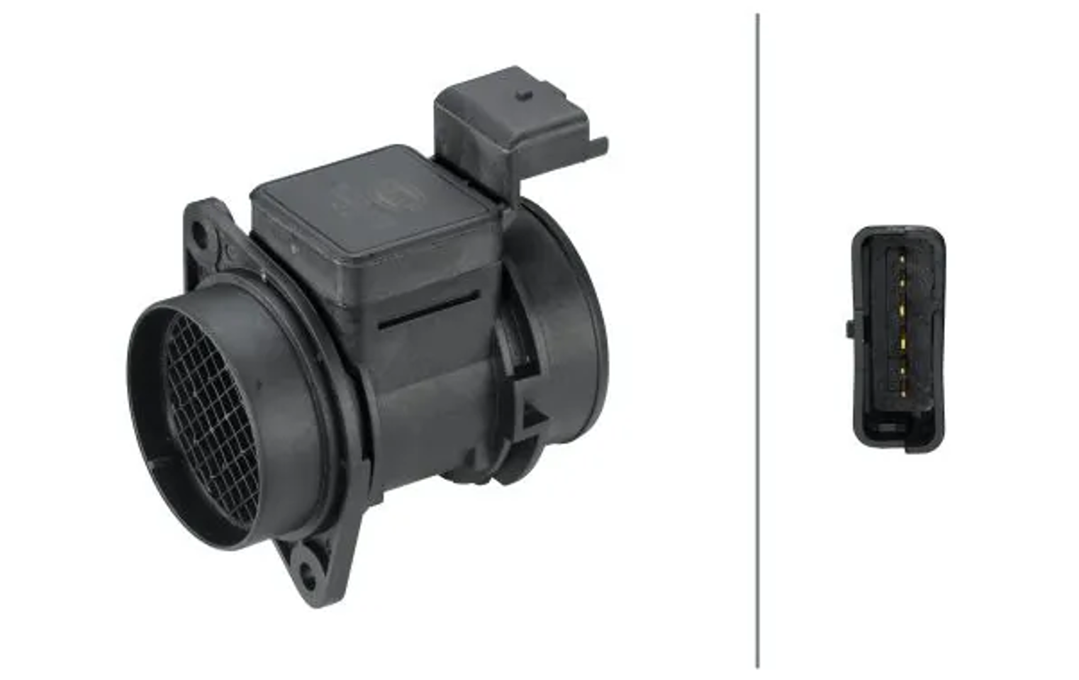 расходомер воздуха Ford Fiesta, Citroen Xsara, Peugeot 206, 307 1.4HDi 01->  (HELLA)