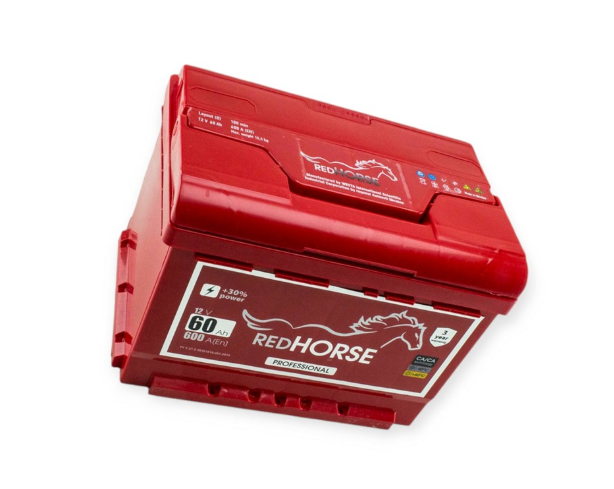 Аккумулятор Red Horse  60Ач 600А professional (L2) (0) Евро прав +