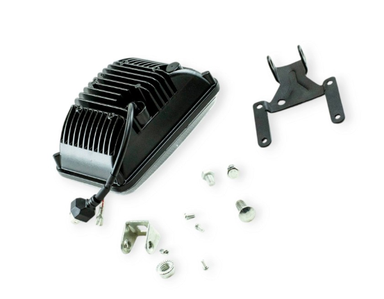 фара дополнительная LED  прямоуг. 170х110х60 (Д/В/Ш) 50W ближний CREE+ДХО 41B-50W/BLACK/  с ДХО - зображення 2