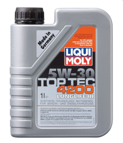 масло Liqui Moly 5W-30 Top Tec 4200 C3 (VAG longlife III) 1Л