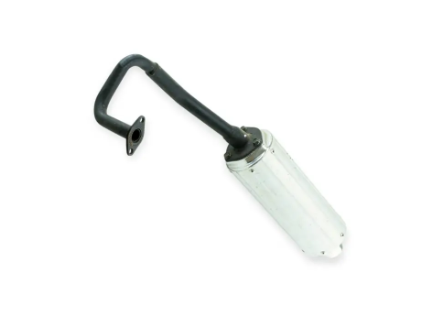 глушитель GY6-50 раборный с коленом (+ прокладки) 75881 - зображення 2