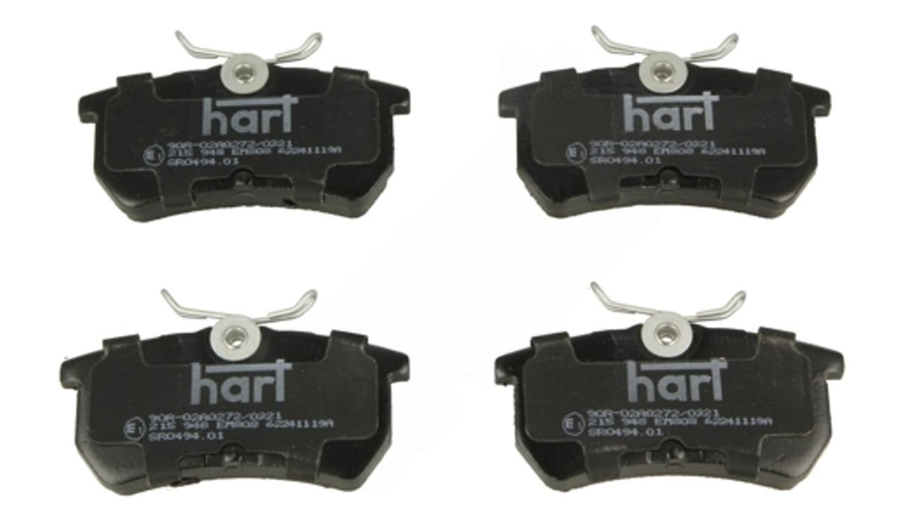 колод.торм. зад. Ford Focus, Fiesta V/VI 98->  (HART)