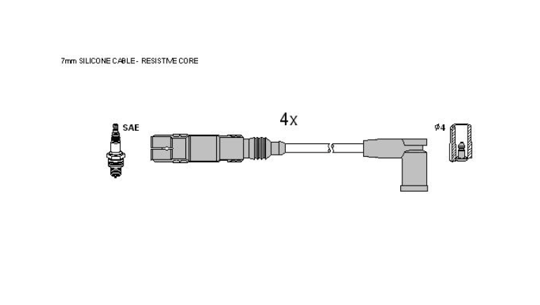 Комплект кабелiв запалювання