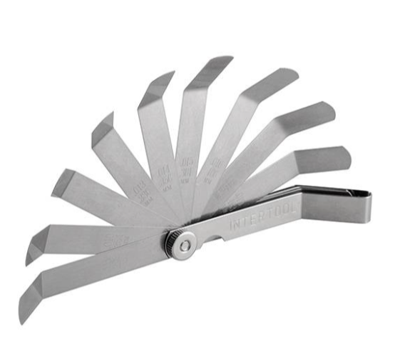 щуп клапанов (к-т) 12 размеров (0.203-0.660мм) согнутые AT-0005 - зображення 3