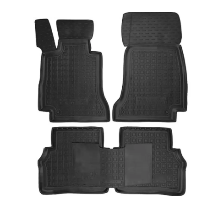 коврики салона Mercedes W213 2016->  борт 2,5см, с перемычкой